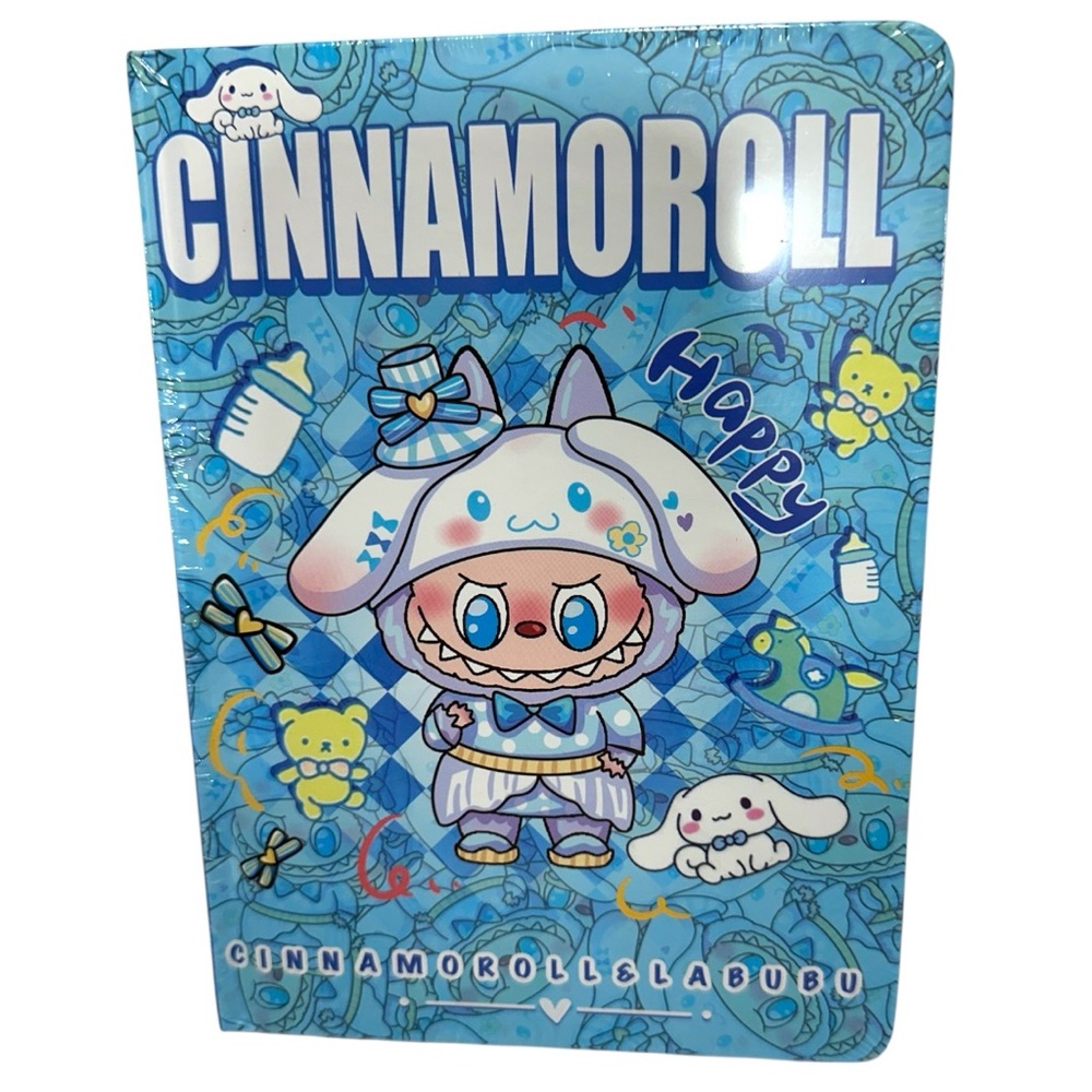 LABUBU Cinnamoroll Hardcover 8x6 Notebook in Sanrio Character Outfits